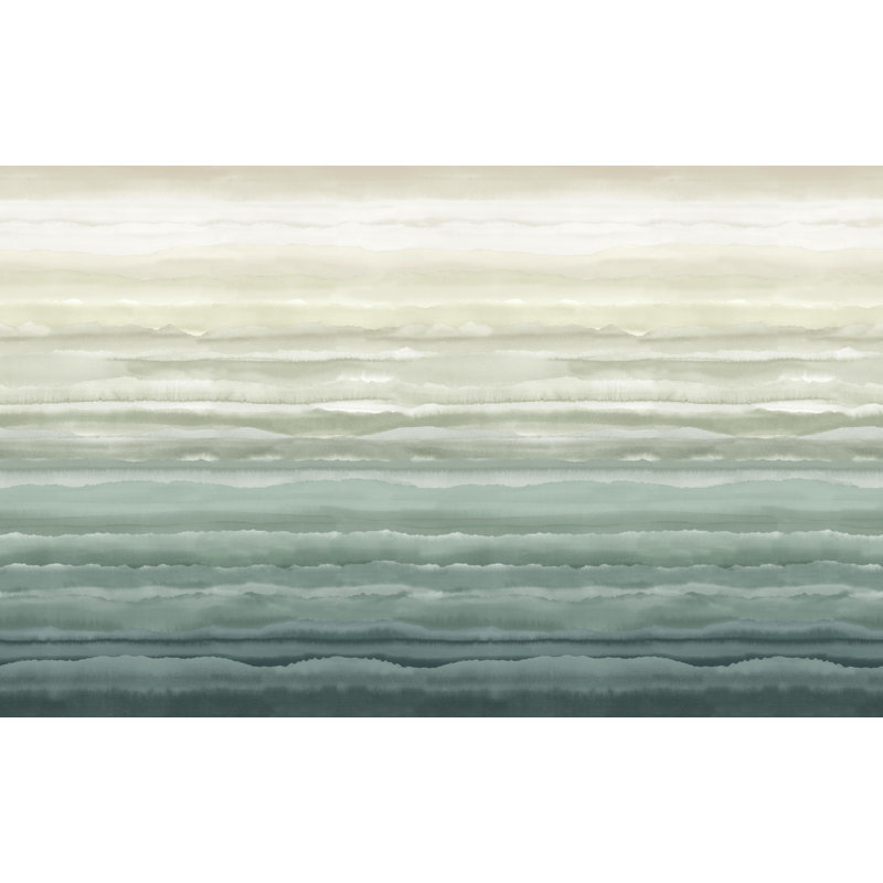 Clarissa Hulse Strata Sapphire Fixed Size Mural, Green
