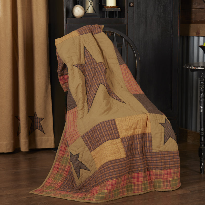 Stratton 60"x50" Reversible Cotton Quilted Throw Blanket