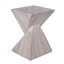 Andree 18.5"H Outdoor Magnesium Oxide Side Table with Sculptural Twist Design-125098456