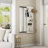 Wall Mounted Full Length Mirror, Full Body Mirror With Shelf, Full Body Mirror With Hook Wall Mounted Mirror With Multifunctional Design Panel, Bedroom/Living Room/Entrance White(47.6*15.7In)-1444652860
