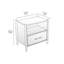 Ensemble de chambre à coucher Josiah 2 pièces en bois massif comprenant une commode à 6 tiroirs et une table de chevet à 1 tiroir avec tablette ouverte-1975610253