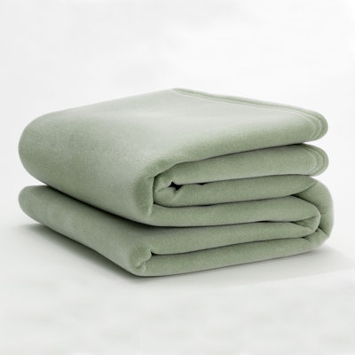 Vellux Flocked Fiber Throw Blanket