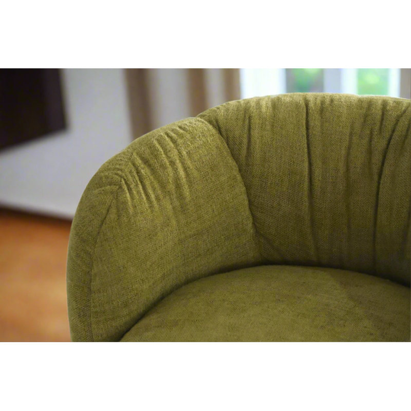 Fauteuil pivotant moderne de la collection Nest Mid-Century - Vert