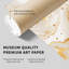 «Abstract Golden Strokes VI», reproduction d'art moderne sans cadre-1419259926