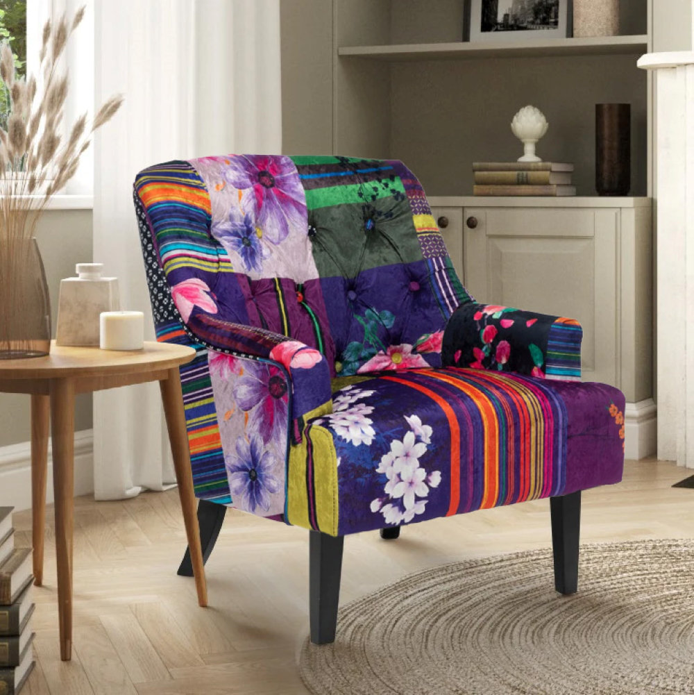 Tub Chair Paisley Chair And Ottoman Designart \, image size:1000x1001