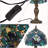 1-Light Tiffany Style Stained Glass Table Lamp,14.7 Inch Vintage Desk Lamp