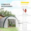 Draven Walk-In Tunnel Greenhouse With Steel Frame And Two-Layer Cover