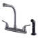 Kingston Brass Yosemite Two-Handle 4-Hole 8" Centerset Kitchen Faucet with Side Sprayer