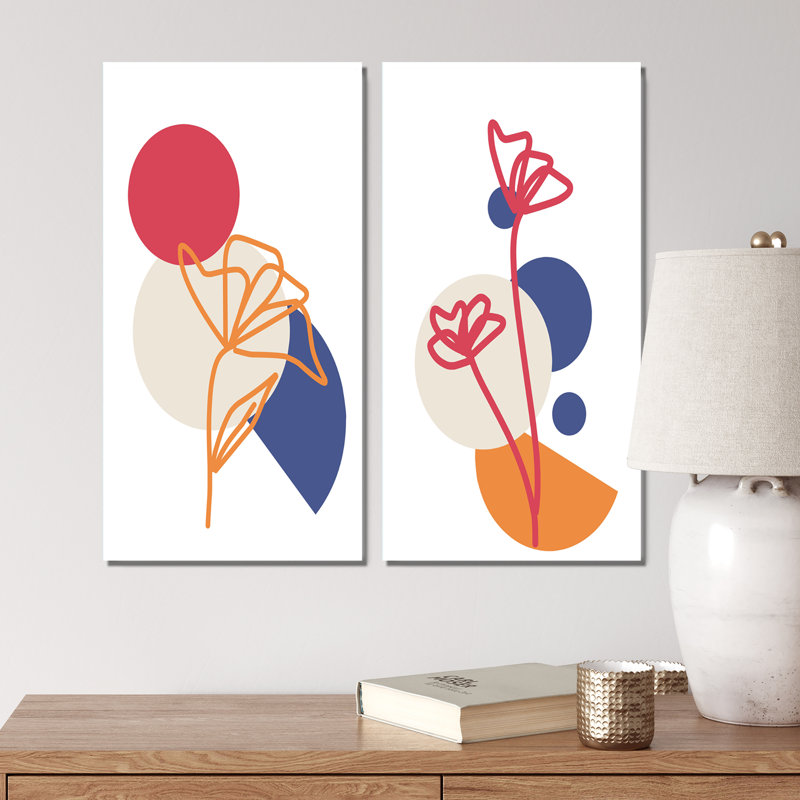 Scandinavian Abstract Minimalistic Geometrics, Toile tendue, H 20 po x l 24 po x P 1 po
