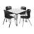 Romig Kee Mobile 36" L Square Breakroom Table and Chair Set-85728773-85728775-90623177