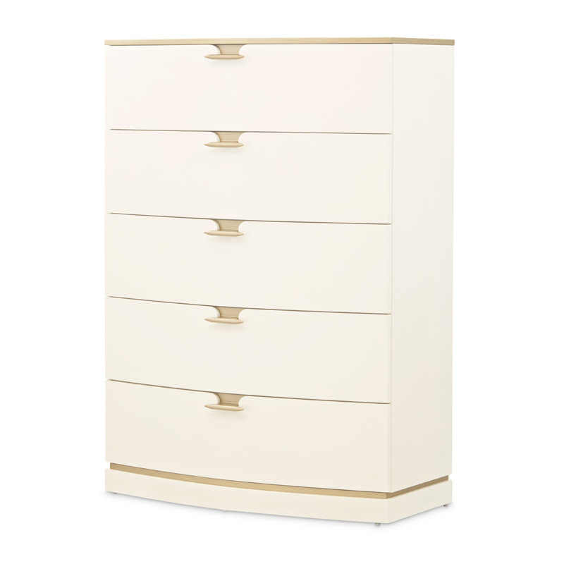 La Terrazza 5-Drawer Chest - Creamy Pearl