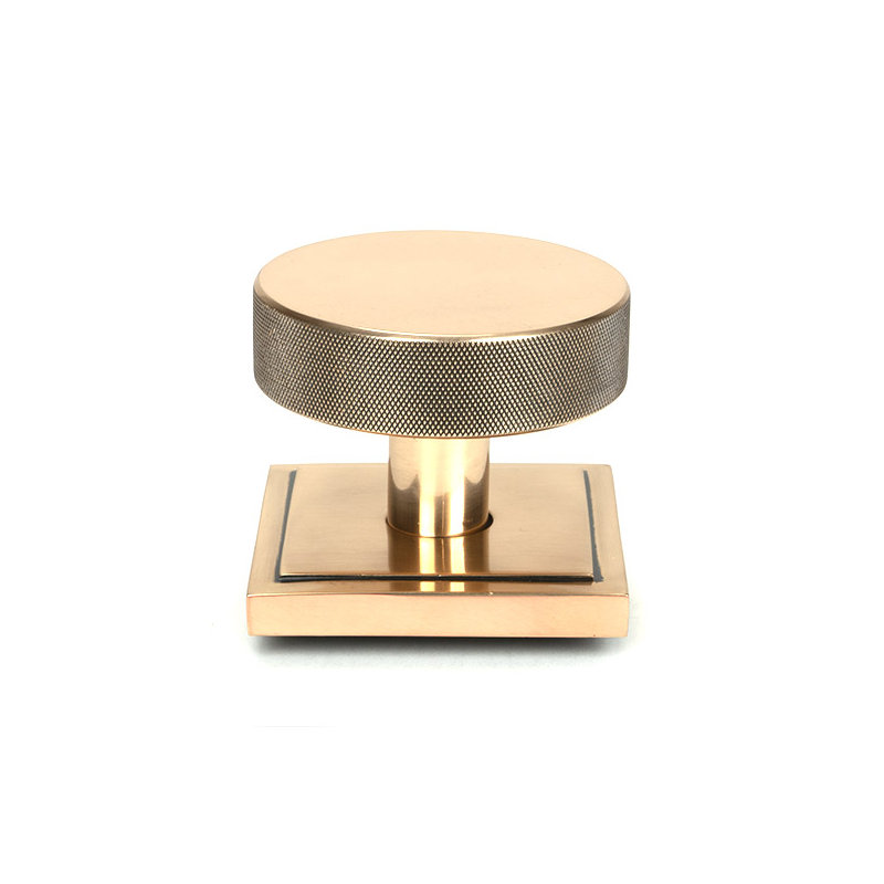 Brompton Single Dummy Door Knob , Polished Bronze