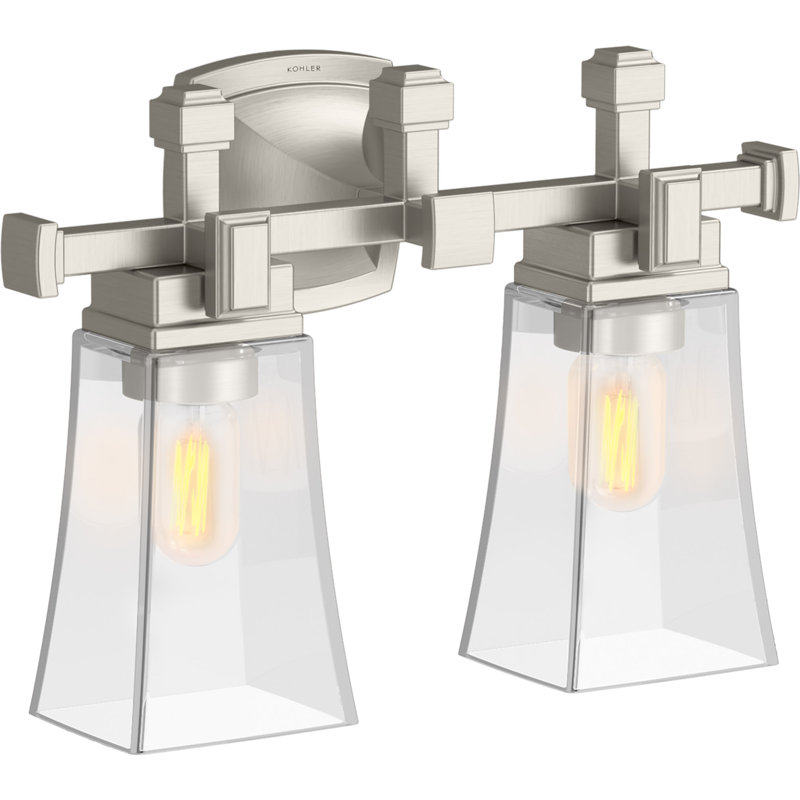 Riff 15.94 In. Two-Light Sconce, Brushed Nickel