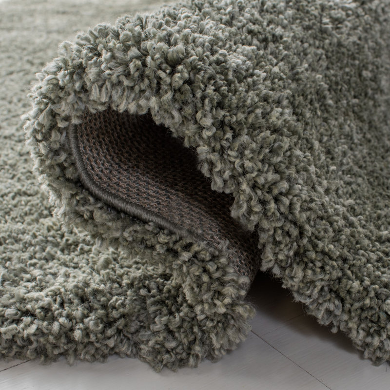 Elidge Shag Performance Solid Color Rug, Rectangle 5'3" x 7'6"