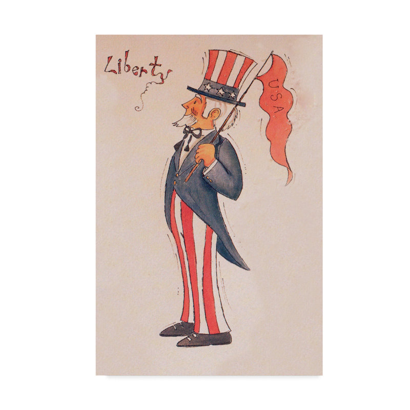 « liberty oncle sam », art sur toile, H 19 po x l 12 po x P 2 po