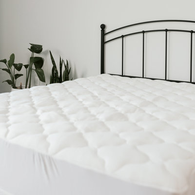 Surmatelas en rayonne de bambou avec jupe ajustée