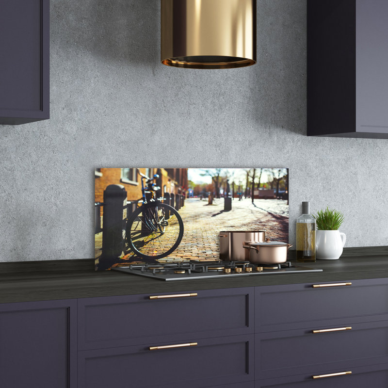 Cynthie 50cm W x 100cm L Glass Peel and Stick Panel