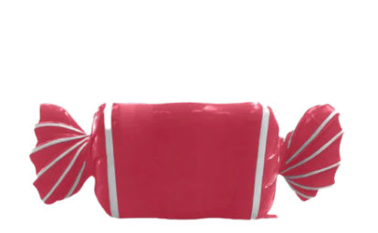 Statue de bonbon au chocolat surdimensionnée Jahmiere, Rose