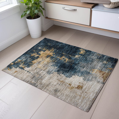 Premium Machine Washable Dahl AMF1072 Abstract Rug