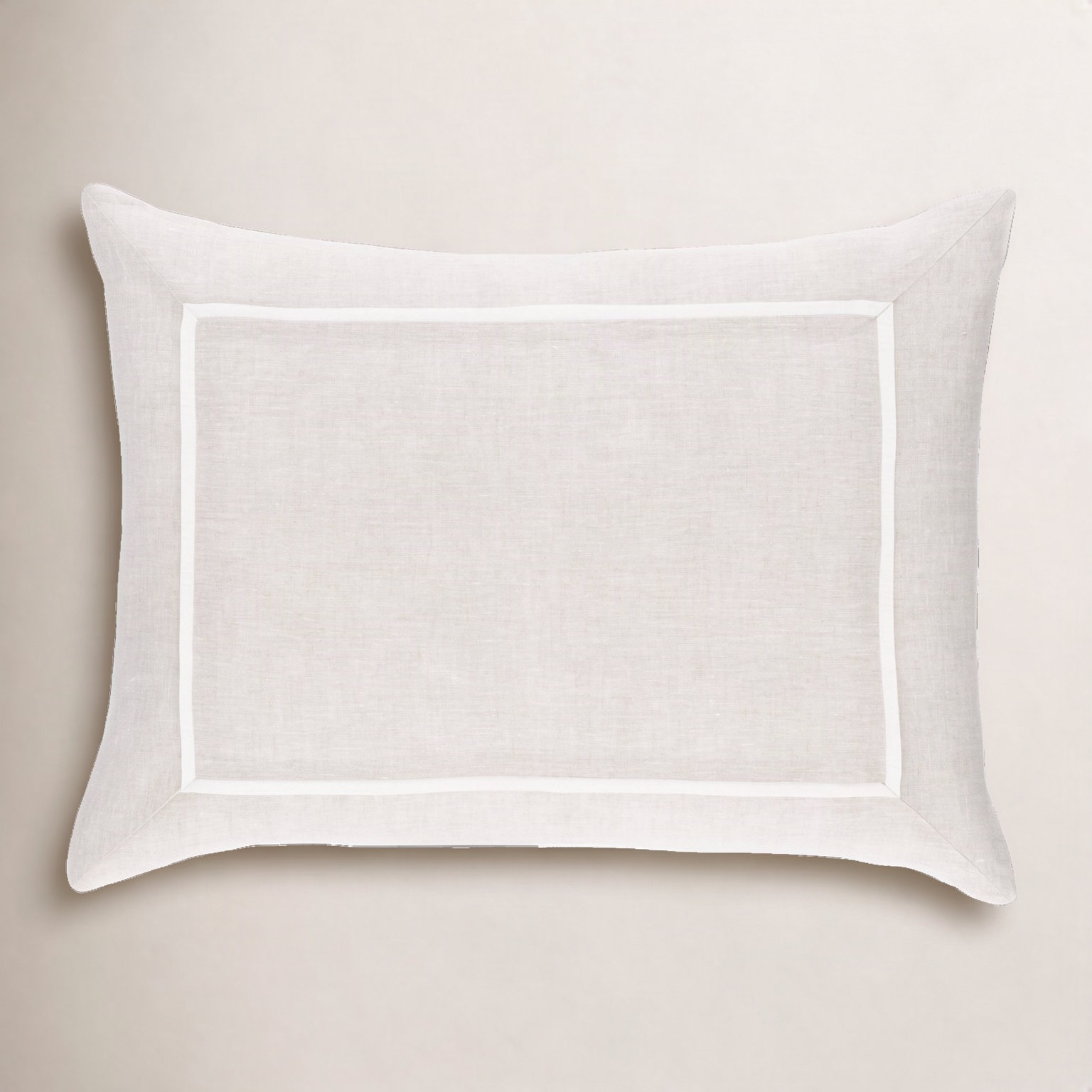 Keaton Linen Shams, Standard, Natural