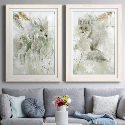 Winter Lodge Fawn - ensemble de 2 reproductions d'art