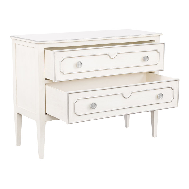 Camille 2 Drawer 44" W Dresser, Pewter