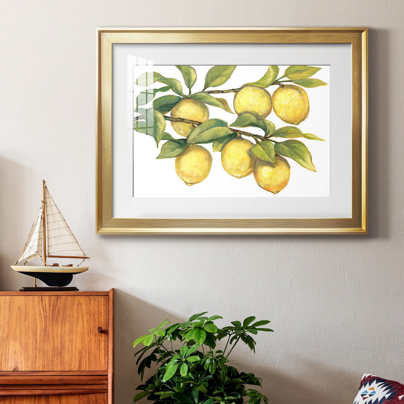 «Ripe For Picks II», reproduction encadrée de qualité supérieure - prête à être accrochée, Or, H 30,5 po x l 42,5 po x P 1 po