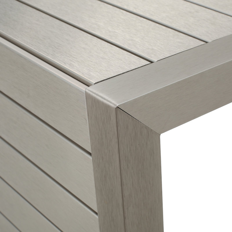 Table d'appoint en aluminium pour jardin - Rouille - Patio - Traitement