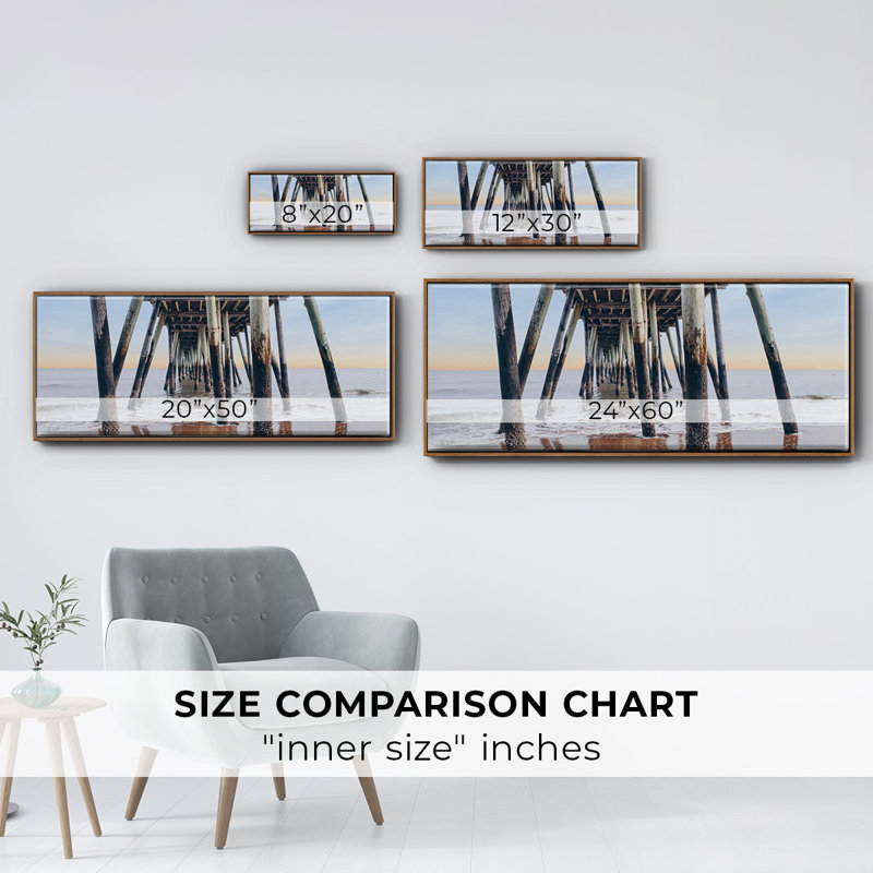 Under the Pier- Framed Canvas