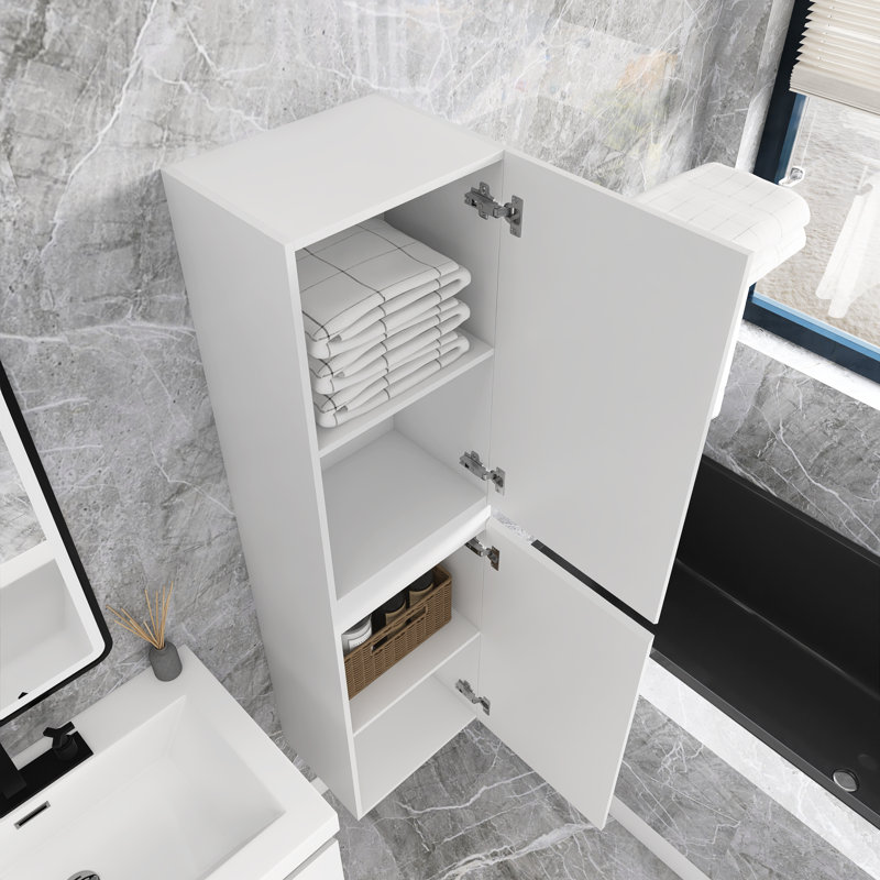 Armoire d'appoint 60 po, Blanc