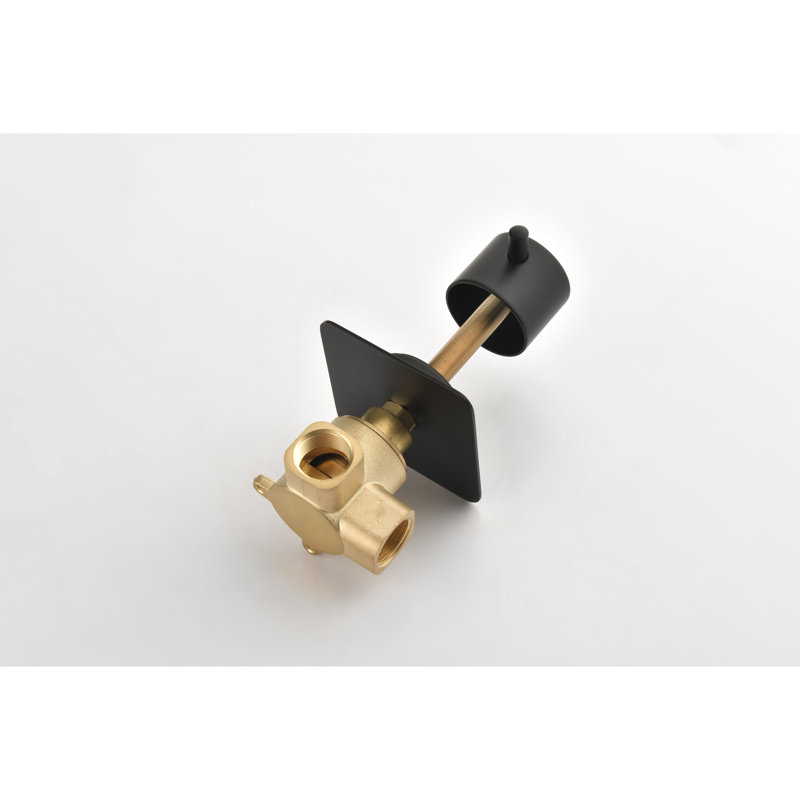 Robinet de douche 3/4 po en métal coulé - Laiton avec débit réglable et soupape de durabilité