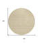 Tapis rond 8 po