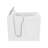 Therapeutic Tubs 26 in. x 46 in. Left Drain Quick Fill Walk-In Air Tub in White-11831166-11831167