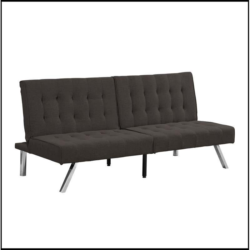 Canapé-lit convertible polyvalent avec pieds robustes en acier inoxydable pour tous les espaces