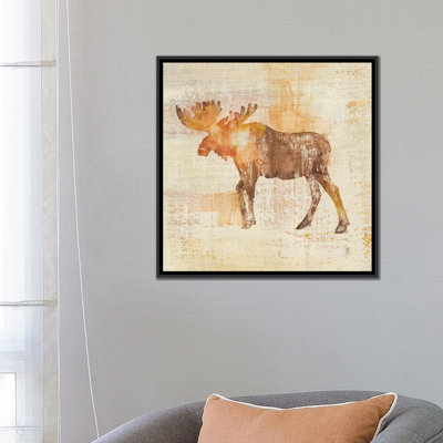 «Moose Study» par Studio Mousseau - Estampe numérique sur toile tendue avec châssis
