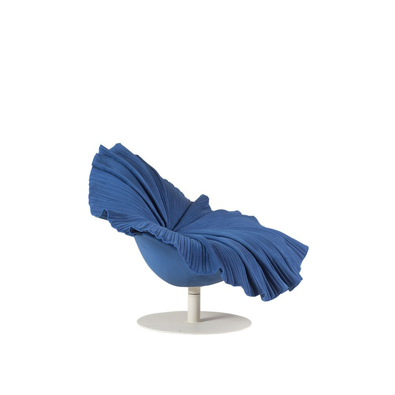 Bloom Chair, Cobalt Blue, White