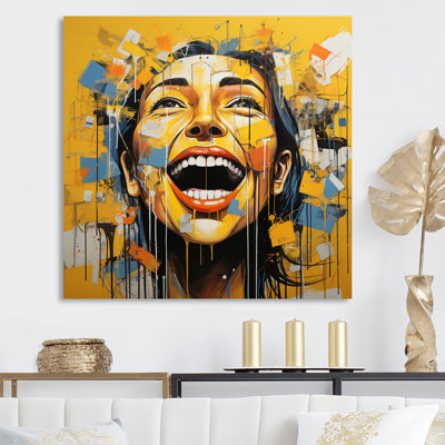 " Popart Sunshine Yellow Laughs "