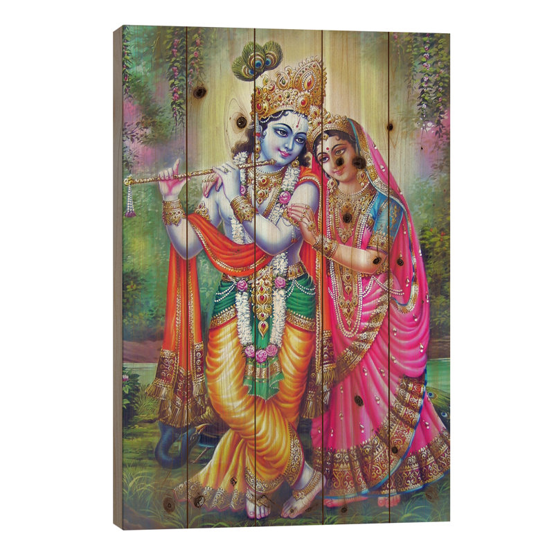 Krishna et Radha dieux indous, L 18 po x H 26 po