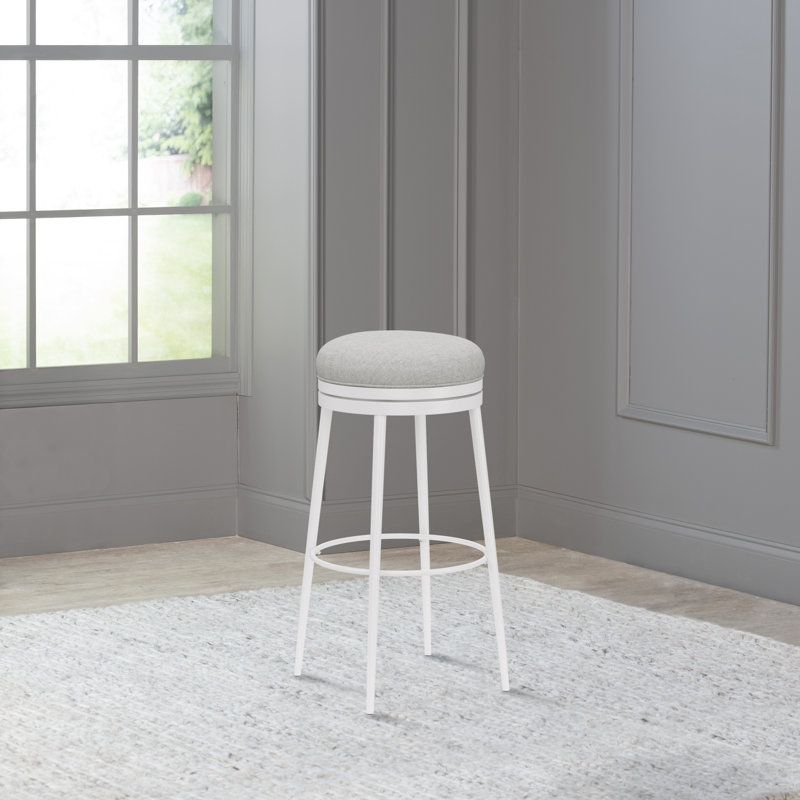 Azharul Swivel Upholstered Counter Stool with Metal Frame, Bar Stool (30" Seat Height)