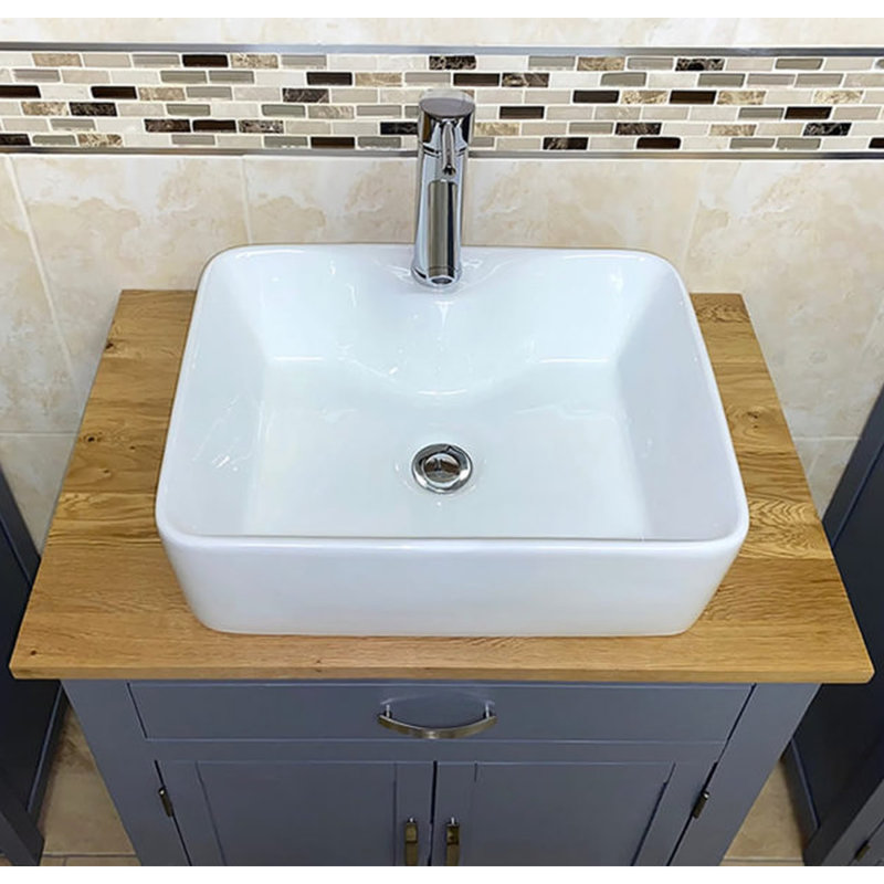 Billingham 750mm Single Bathroom Vanity with Vessel Ceramic Basin