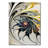 Stained Glass Floral Art Modern Accent Mirror-1978274209