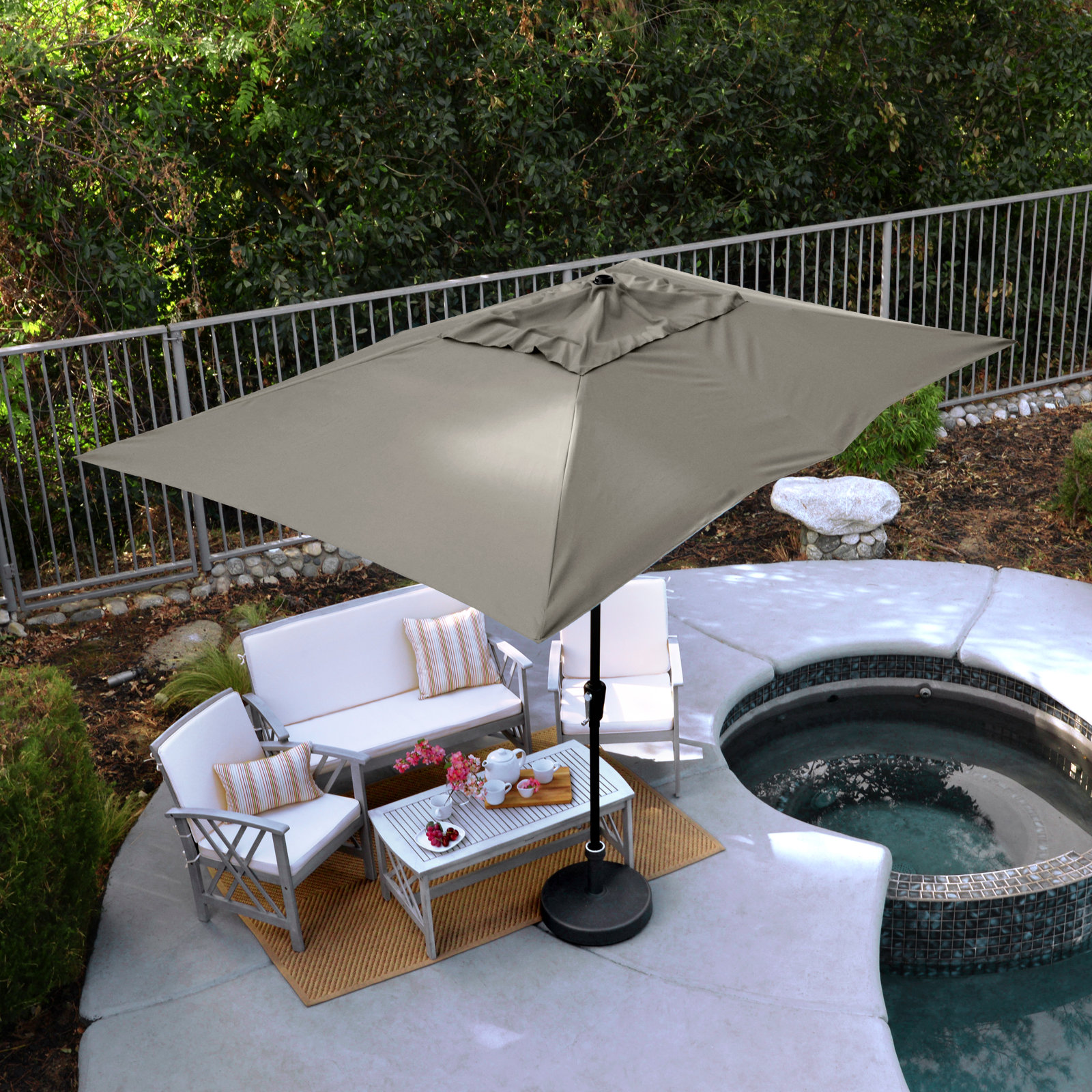 Toscana 70.1'' Outdoor Umbrella, Taupe