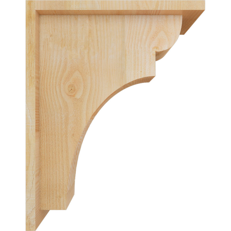 Yorkshire Yorktown avec plaque arrière, Sciage brut, H 18 po x l 6 po x P 14 po, Sapin de Douglas