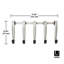 Schook Over-the-Door 5 Hook Rack