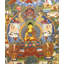 Conte de dragon, histoire de vie de Bouddha avec un ton de couleur grise (Thangka sans brocart)