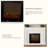 47.24"Modern Simulated Flame Marble Heating Electric Fireplace-433679585