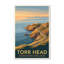 Torr Head, Northern Ireland - Romantic Coastal Travel Poster Of Lighthouse And Cliffs. Giclee Print On Wrapped Canvas. Wall Art, Home Decor - Natural Landmarks, Northern Ireland - Wrapped Canvas Print-698653482