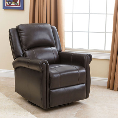 Swivel Manual Pushback Reclining Glider