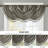 Elena Faux Silk Waterfall Embellished 38'' W Single Window Valance-1373194083