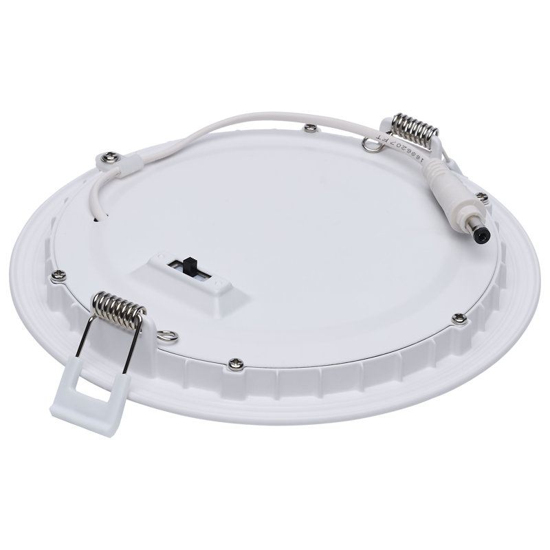 11/15 Watt LED Direct Wire Downlight 27K/3K/35K/4K/5K CCT Remote Driver 6 Inch Round Flat Face Volt Dual Dimming